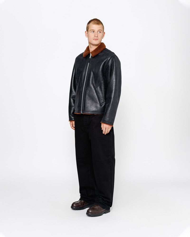 STUSSY BIG OL' JEAN OVERDYED Noir | STUSSY-56130