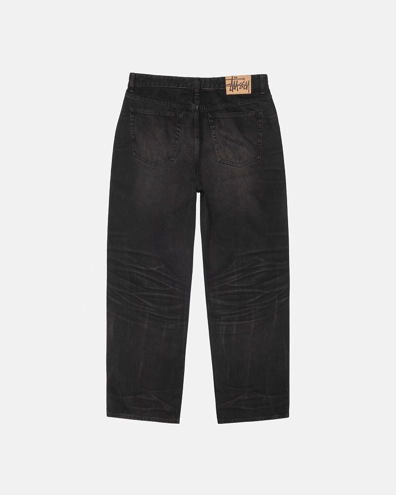 STUSSY BIG OL' JEAN VINTAGE WASH DENIM Noir | STUSSY-56109