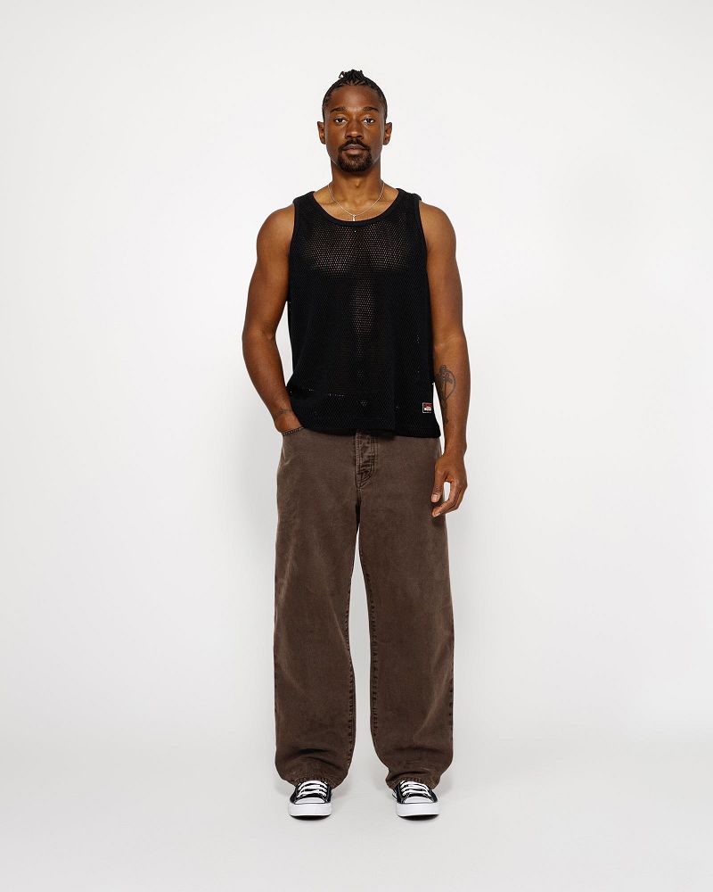 STUSSY BIG OL' JEAN WASHED CANVAS Marron | STUSSY-56106