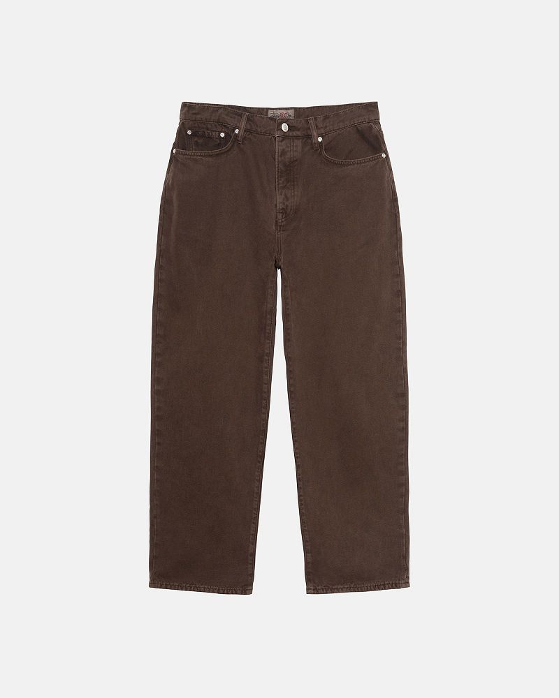 STUSSY BIG OL' JEAN WASHED CANVAS Marron | STUSSY-56106