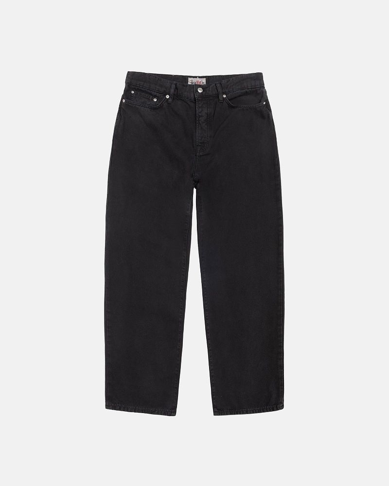 STUSSY BIG OL' JEAN WASHED CANVAS Noir | STUSSY-56105