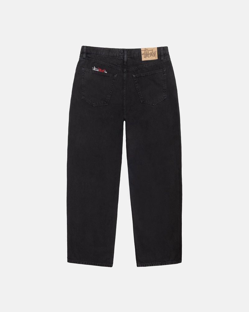 STUSSY BIG OL' JEAN WASHED CANVAS Noir | STUSSY-56105