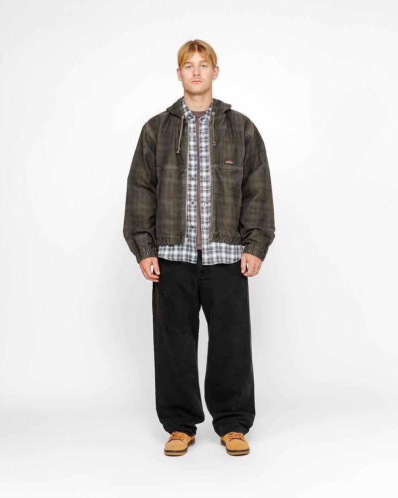 STUSSY BIG OL' JEAN WASHED CANVAS Noir | STUSSY-56105