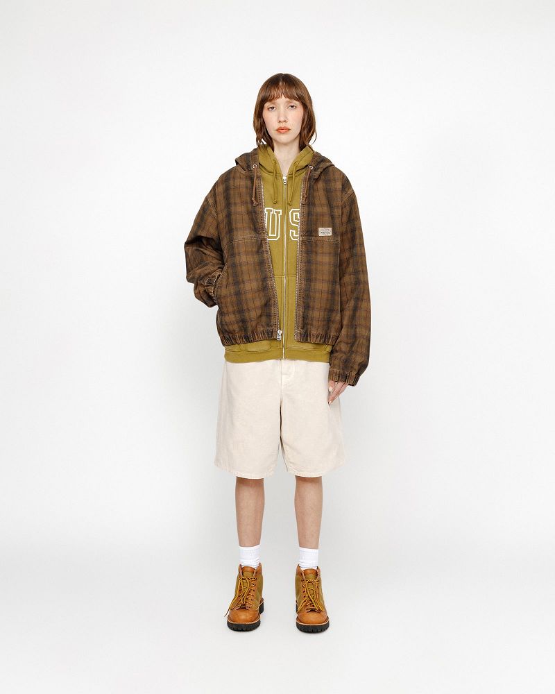 STUSSY BIG OL' SHORT WASHED CANVAS Beige | STUSSY-56066