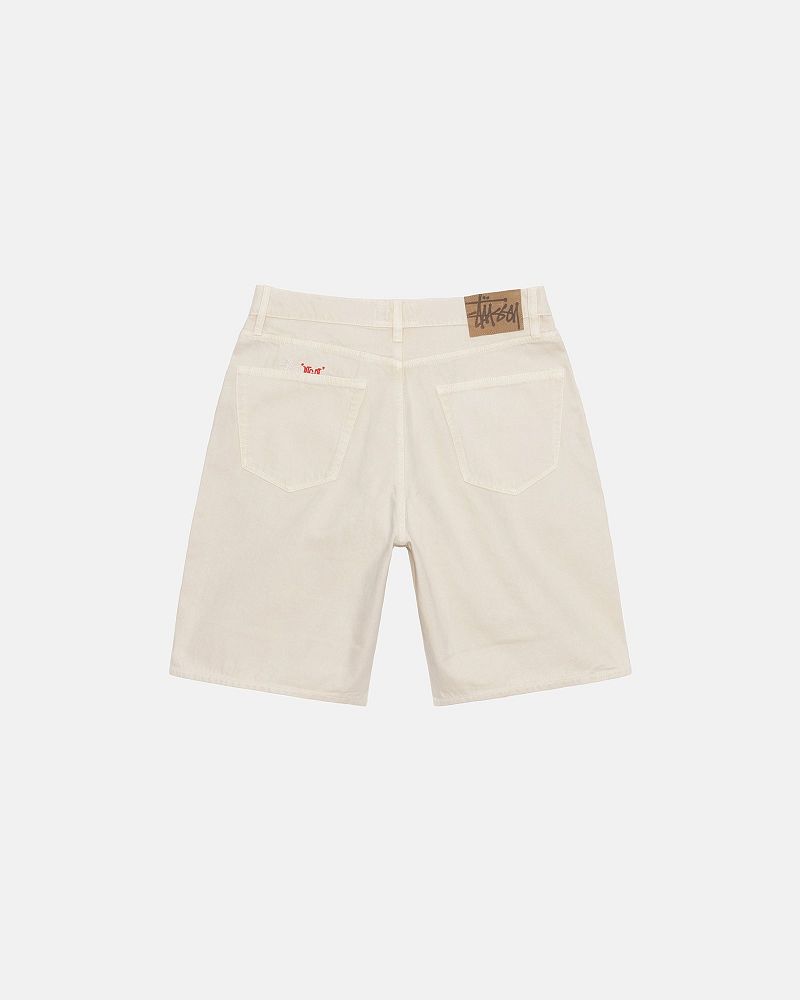 STUSSY BIG OL' SHORT WASHED CANVAS Beige | STUSSY-56066