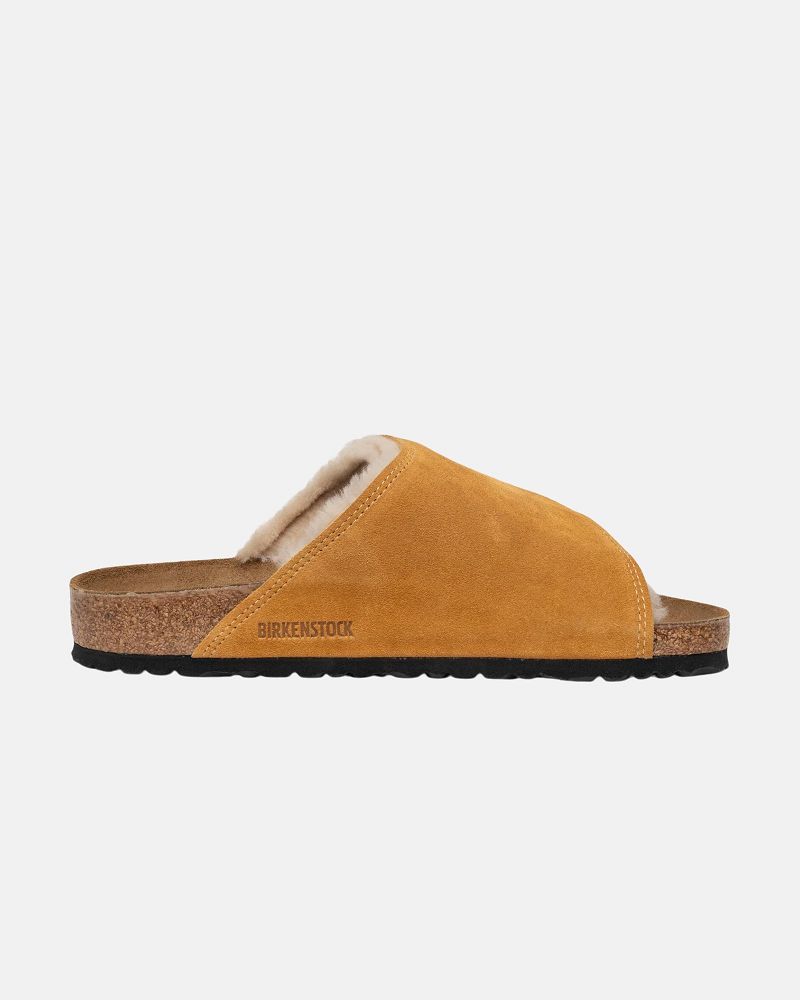 STUSSY BIRKENSTOCK SOLANA SHEARLING SLIDE Marron | STUSSY-55911