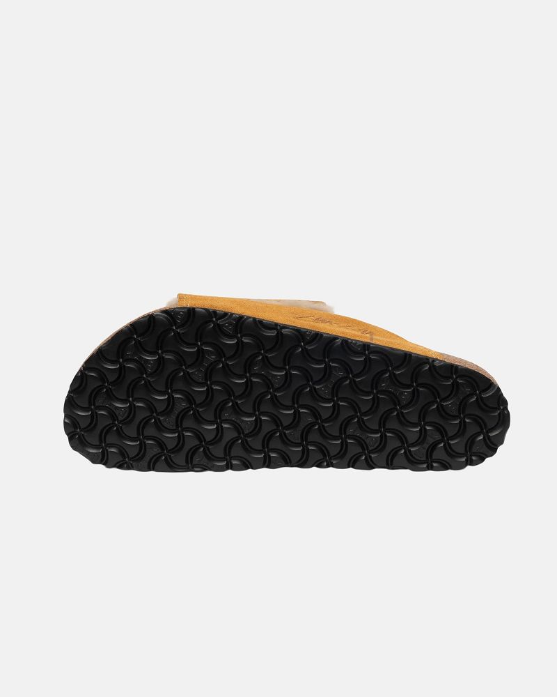 STUSSY BIRKENSTOCK SOLANA SHEARLING SLIDE Marron | STUSSY-55911