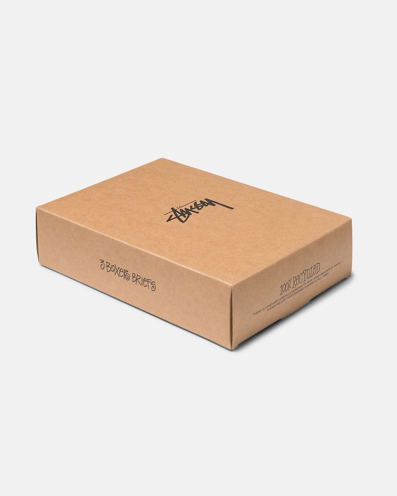 STUSSY BOXER BRIEFS 3 PACK Noir | STUSSY-55877