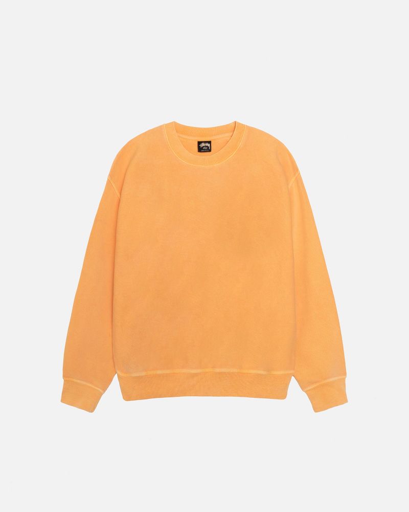 STUSSY BUANA CREW PIGMENT DYED Orange | STUSSY-56219