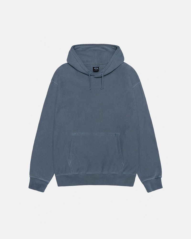 STUSSY BUANA HOODIE PIGMENT DYED Bleu Marine | STUSSY-56265