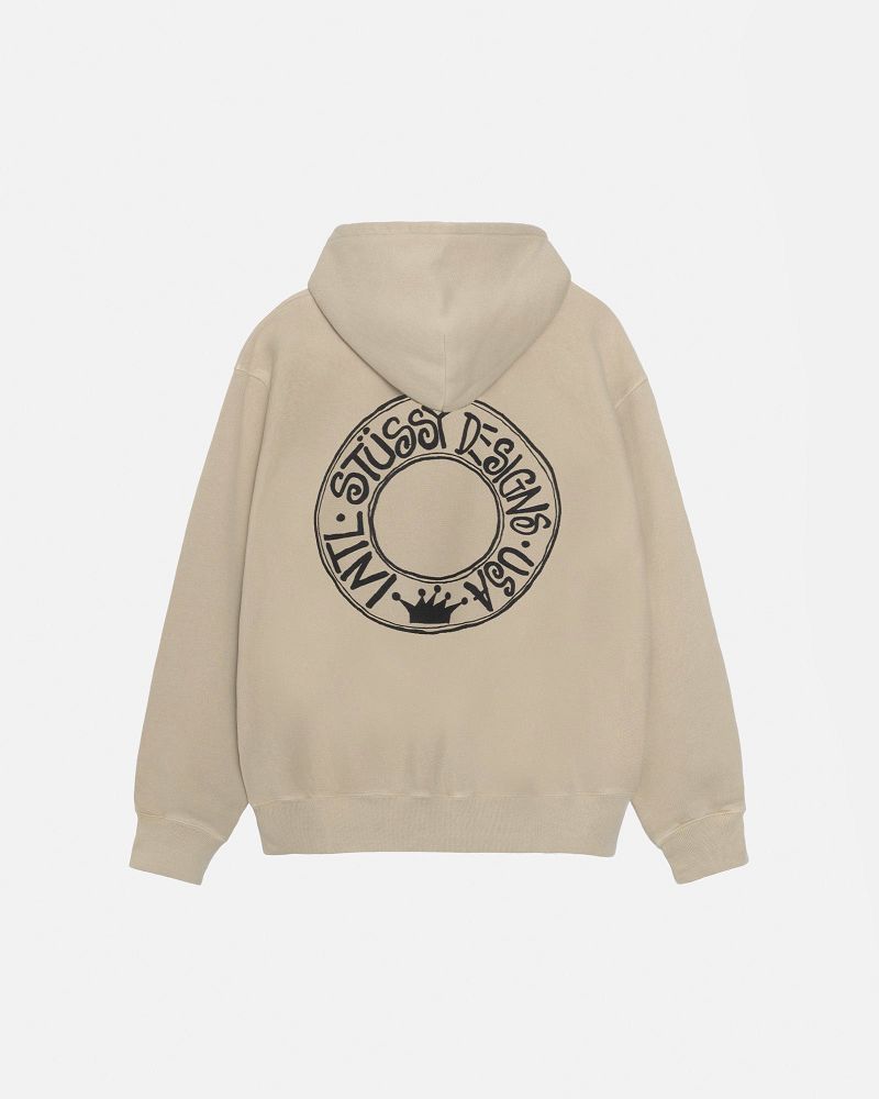 STUSSY BUANA HOODIE PIGMENT DYED Kaki | STUSSY-56267