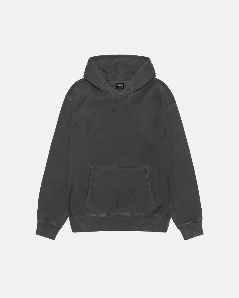STUSSY BUANA HOODIE PIGMENT DYED Noir | STUSSY-56264