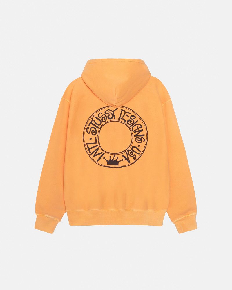 STUSSY BUANA ZIP HOODIE PIGMENT DYED Orange | STUSSY-56260