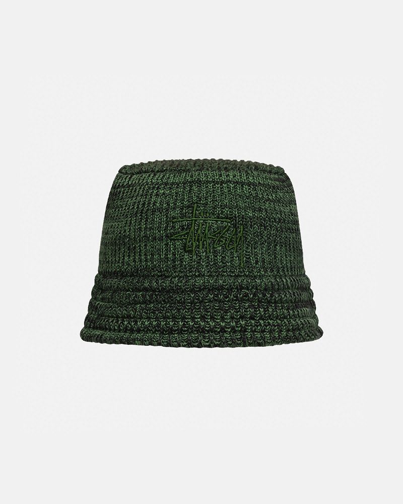 STUSSY BUCKET HAT MARL KNIT Vert | STUSSY-56032