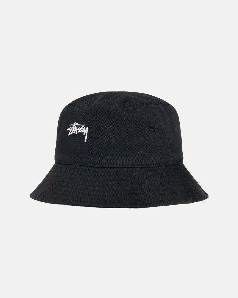 STUSSY BUCKET HAT STOCK Noir | STUSSY-56035
