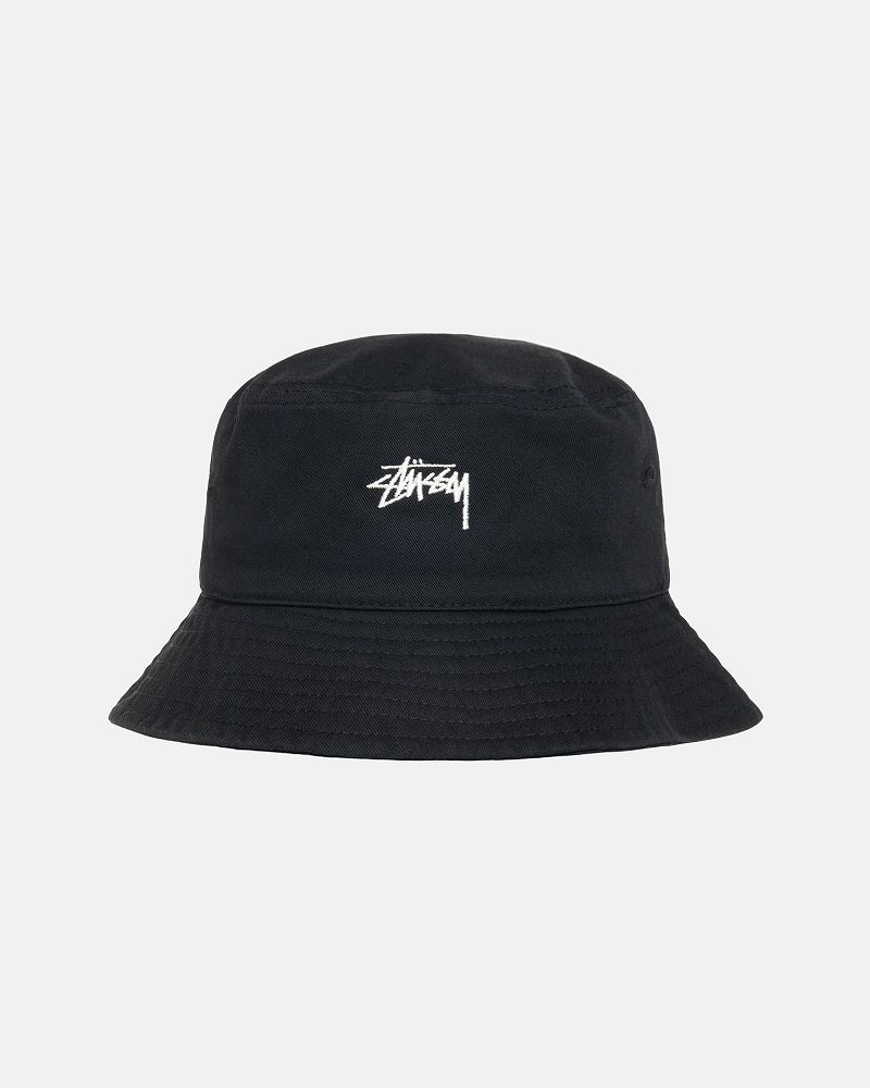 STUSSY BUCKET HAT STOCK Noir | STUSSY-56035