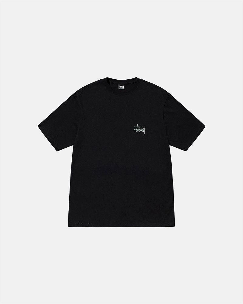 STUSSY BUILT IN USA TEE PIGMENT DYED Noir | STUSSY-56320