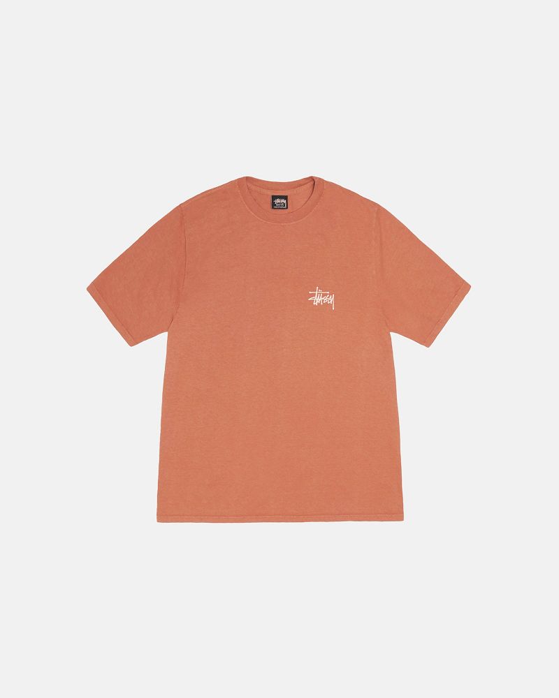 STUSSY BUILT IN USA TEE PIGMENT DYED Rouge | STUSSY-56322