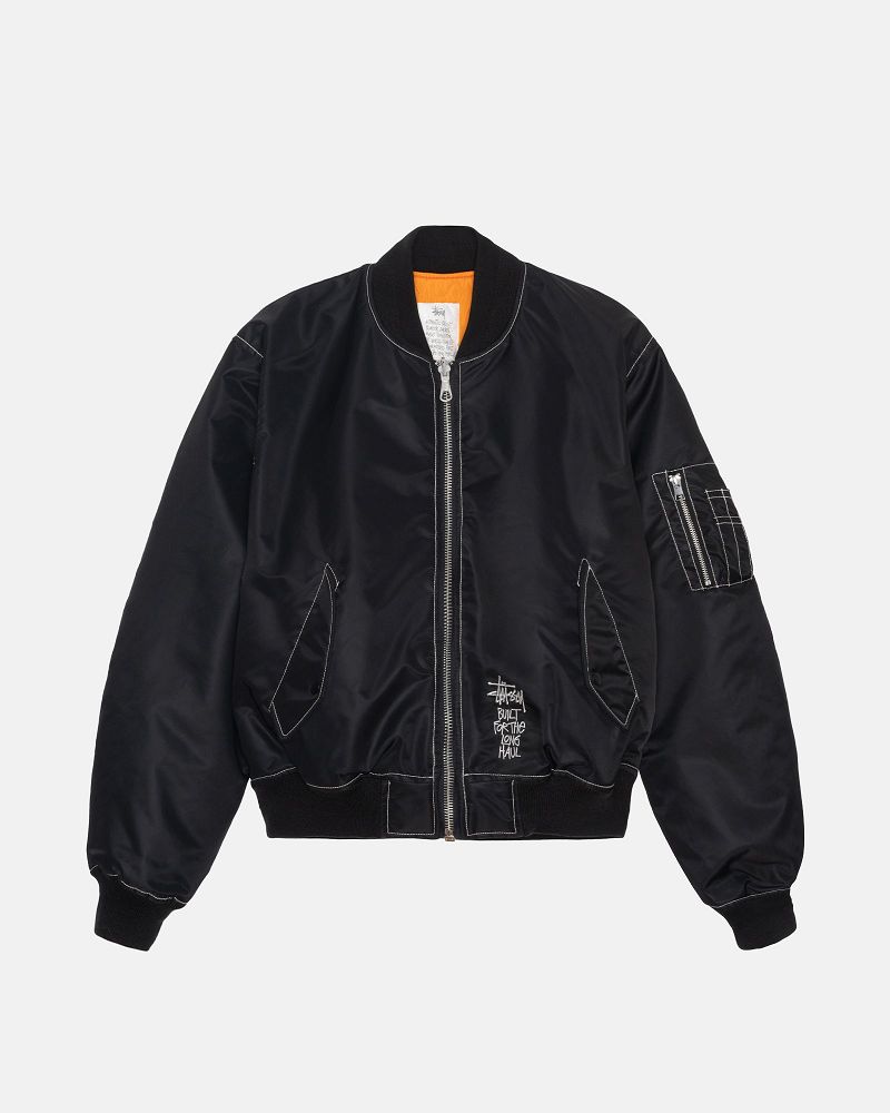 STUSSY BUILT REVERSIBLE BOMBER JACKET Noir | STUSSY-56384