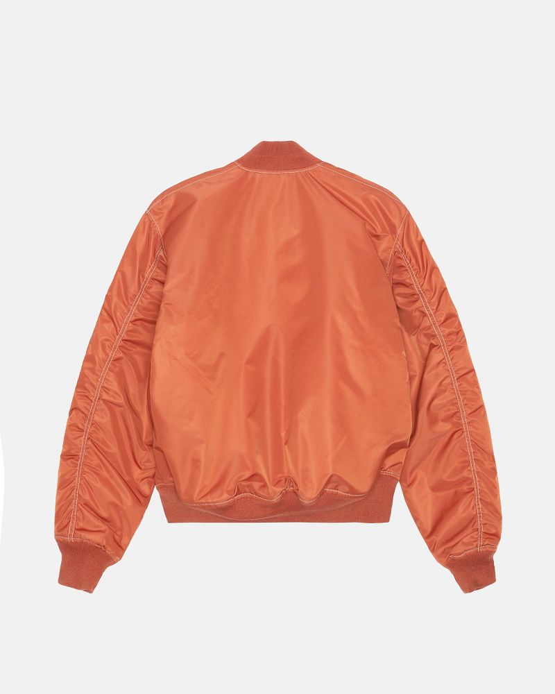 STUSSY BUILT REVERSIBLE BOMBER JACKET Rouge Foncé | STUSSY-56386