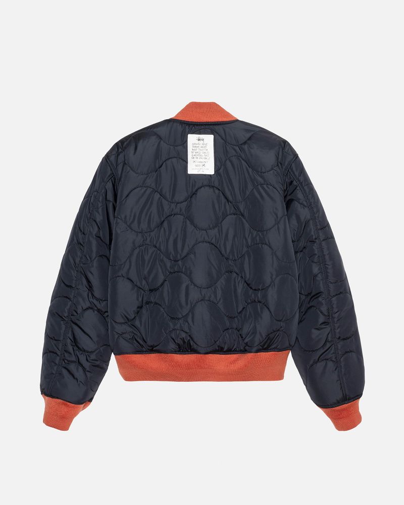 STUSSY BUILT REVERSIBLE BOMBER JACKET Rouge Foncé | STUSSY-56386