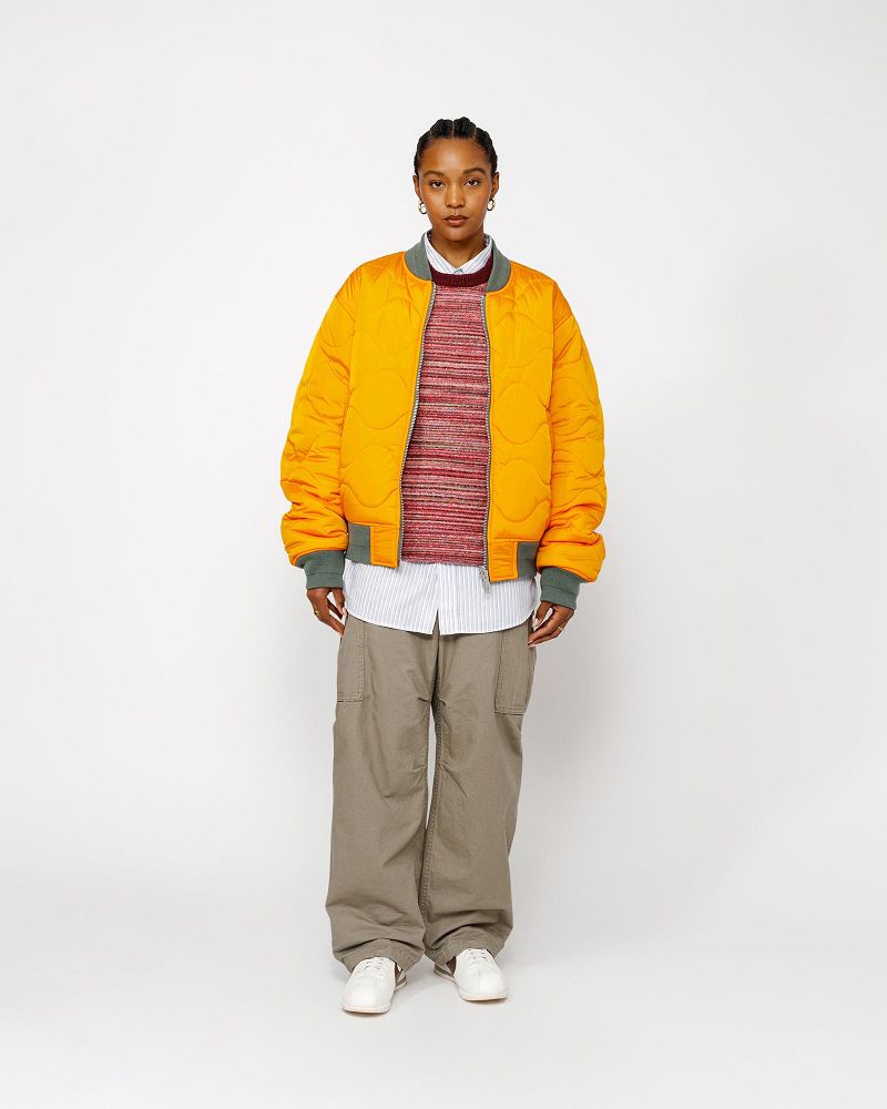 STUSSY BUILT REVERSIBLE BOMBER JACKET Vert | STUSSY-56387