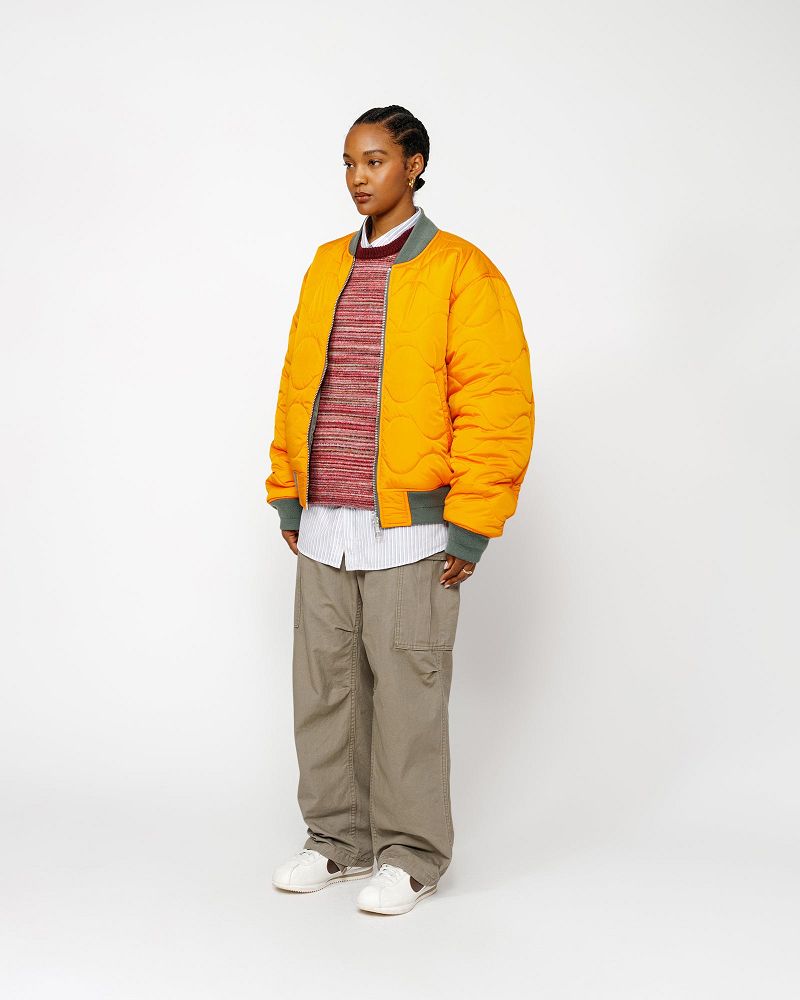 STUSSY BUILT REVERSIBLE BOMBER JACKET Vert | STUSSY-56387