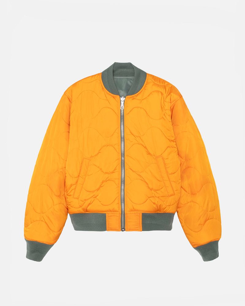 STUSSY BUILT REVERSIBLE BOMBER JACKET Vert | STUSSY-56387