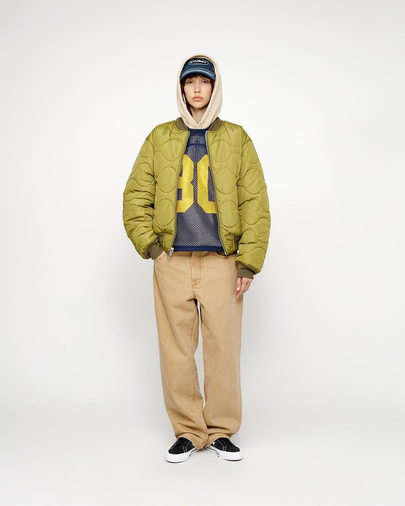 STUSSY BUILT REVERSIBLE BOMBER JACKET Vert Olive | STUSSY-56385