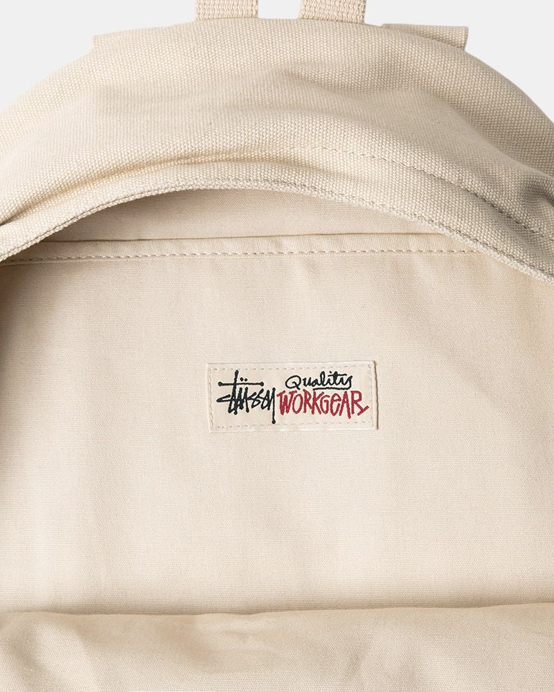 STUSSY CANVAS BACKPACK Beige | STUSSY-55892