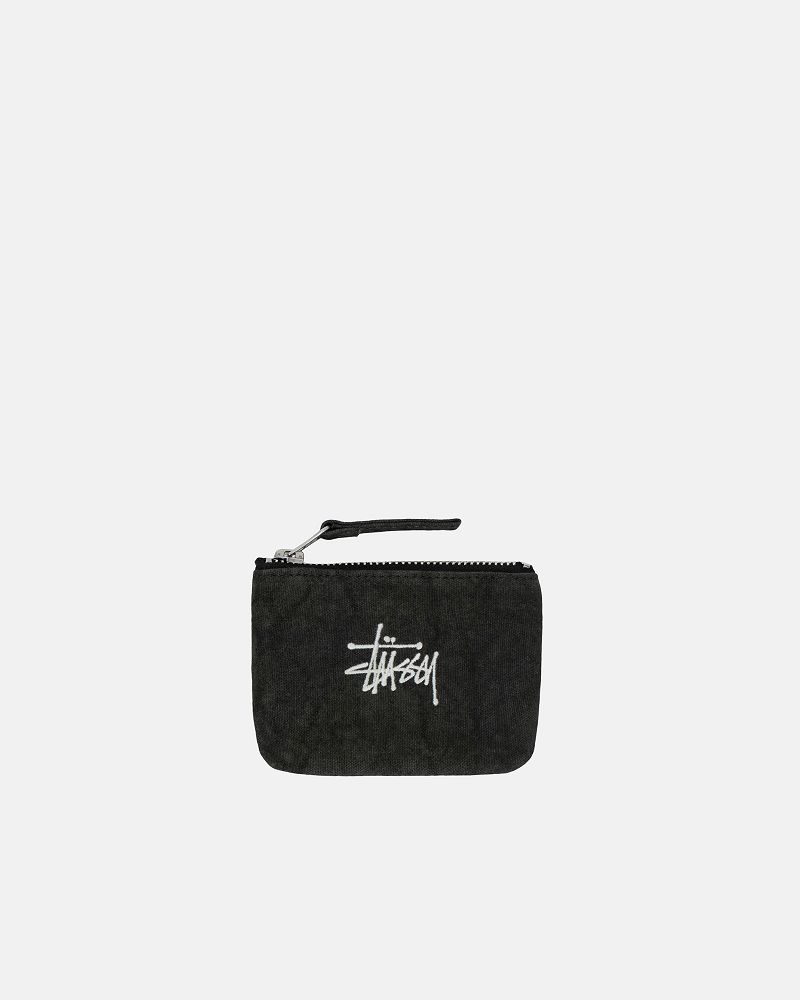 STUSSY CANVAS COIN POUCH Noir | STUSSY-55895