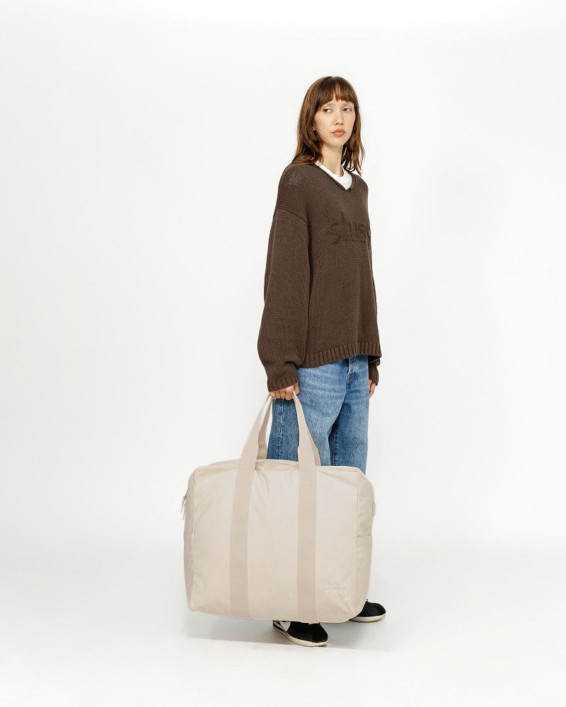 STUSSY CANVAS FLIGHT BAG Beige | STUSSY-55894