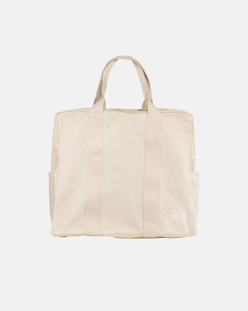 STUSSY CANVAS FLIGHT BAG Beige | STUSSY-55894