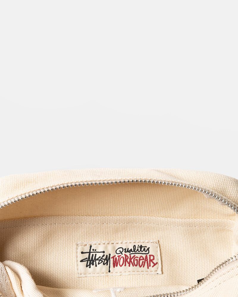 STUSSY CANVAS SIDE POUCH Beige | STUSSY-55891