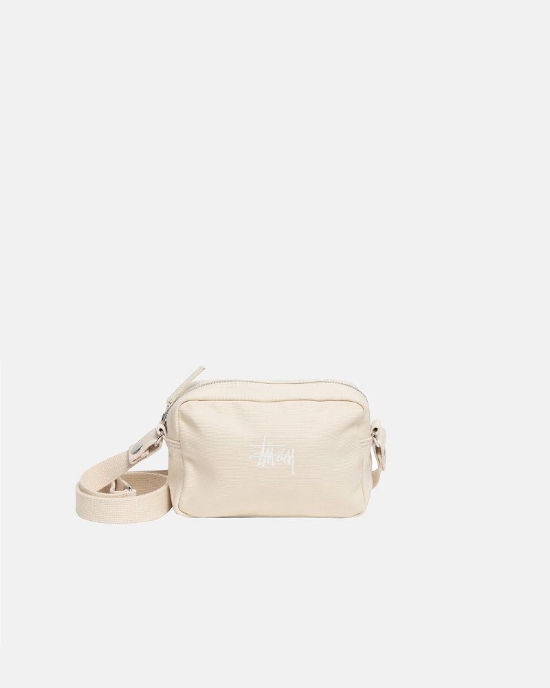 STUSSY CANVAS SIDE POUCH Beige | STUSSY-55891