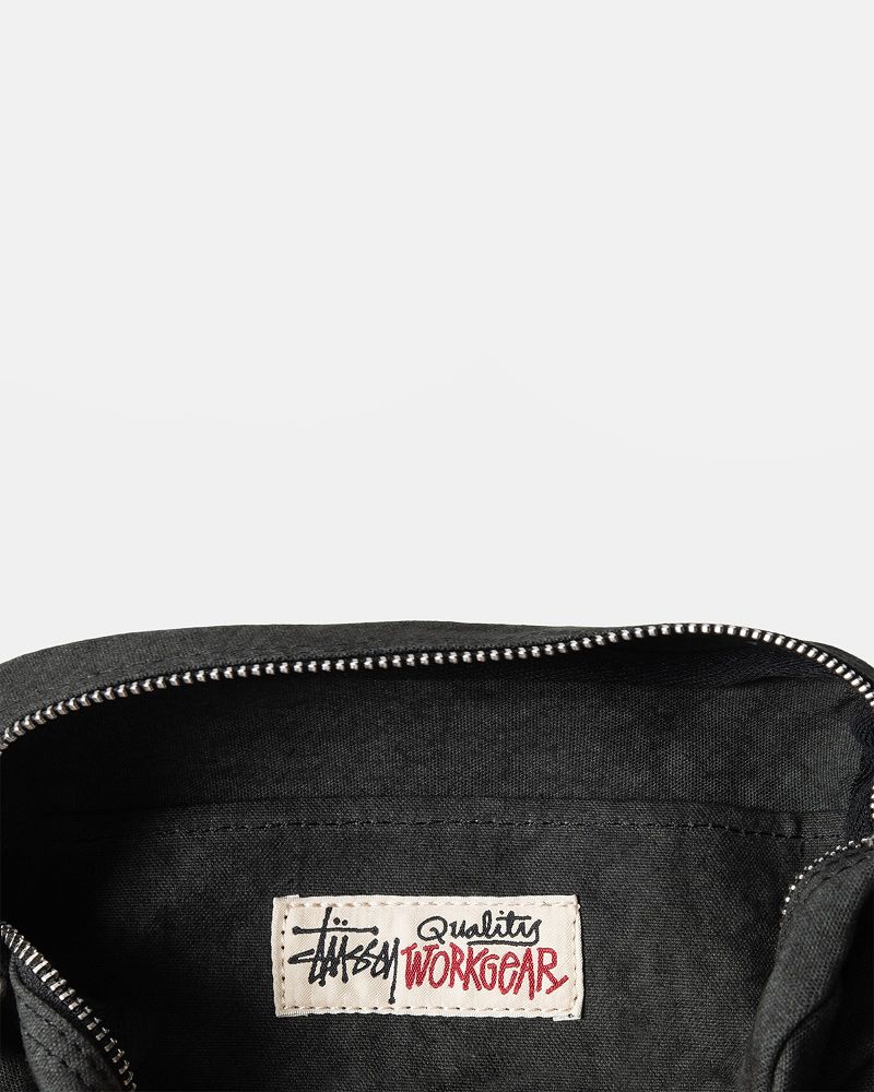 STUSSY CANVAS SIDE POUCH Noir | STUSSY-55896