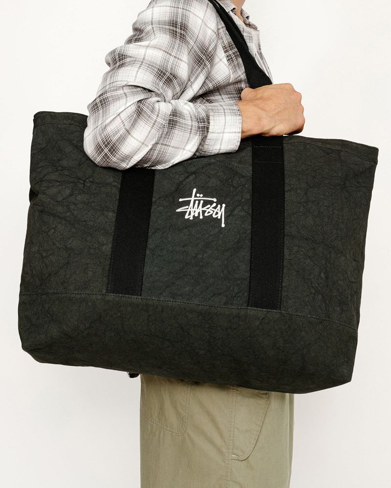 STUSSY CANVAS XL TOTE BAG Noir | STUSSY-55898