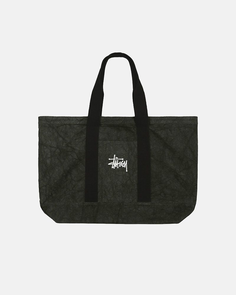STUSSY CANVAS XL TOTE BAG Noir | STUSSY-55898