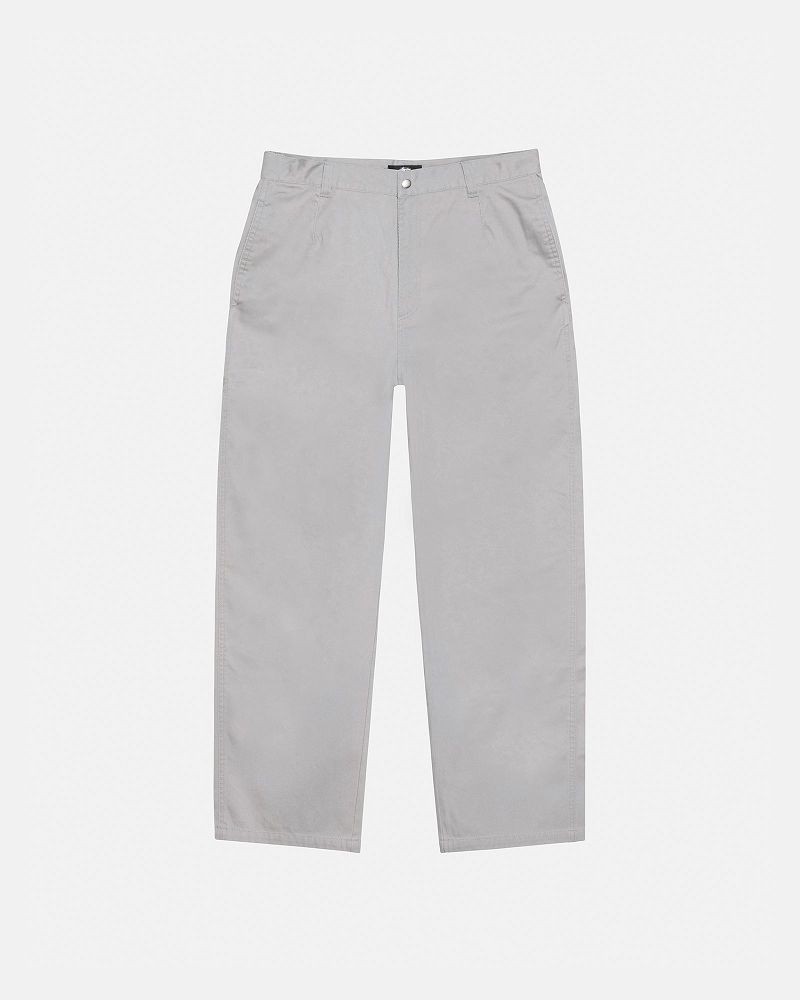 STUSSY CHINO WORK PANT Grise Clair | STUSSY-56077