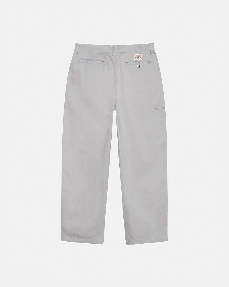 STUSSY CHINO WORK PANT Grise Clair | STUSSY-56077