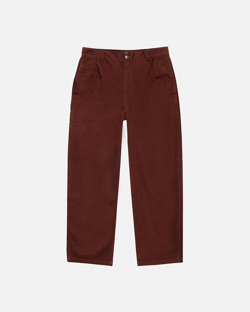STUSSY CHINO WORK PANT Rouge Foncé | STUSSY-56080