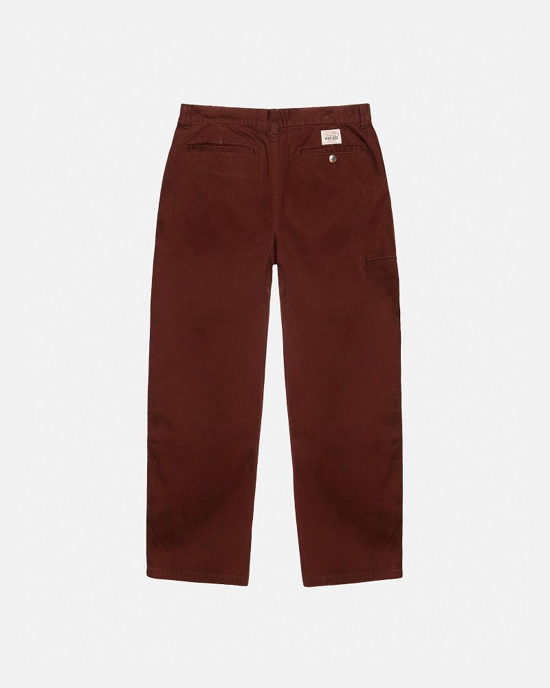 STUSSY CHINO WORK PANT Rouge Foncé | STUSSY-56080