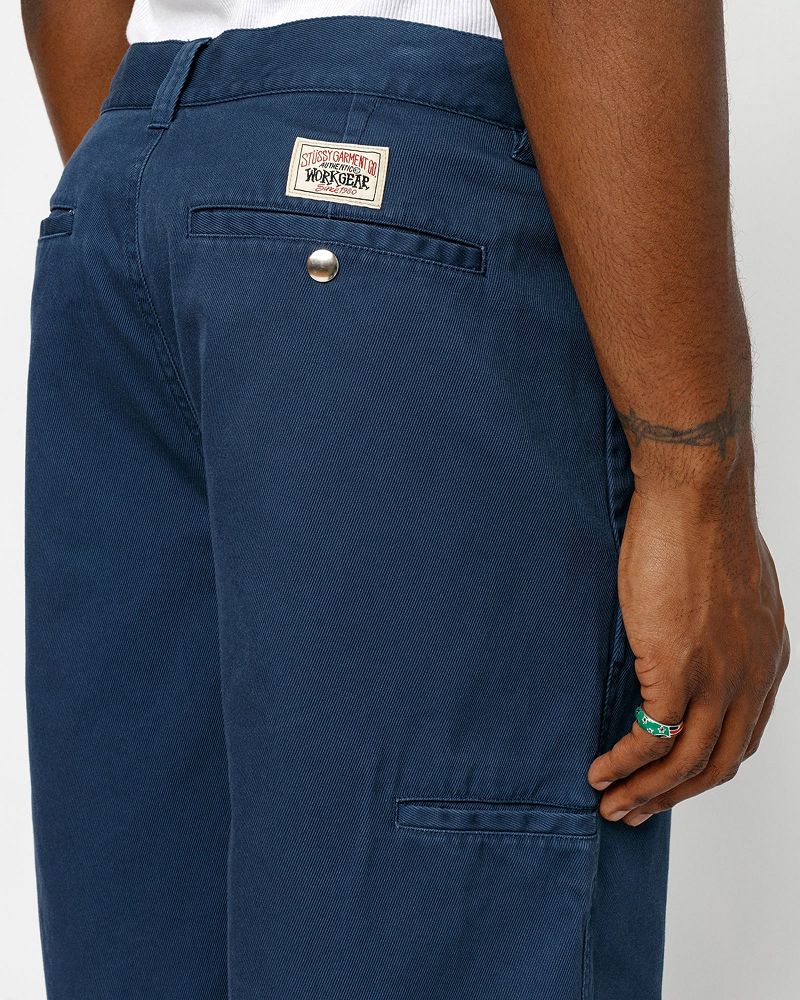 STUSSY CHINO WORK SHORT Bleu Marine | STUSSY-56039