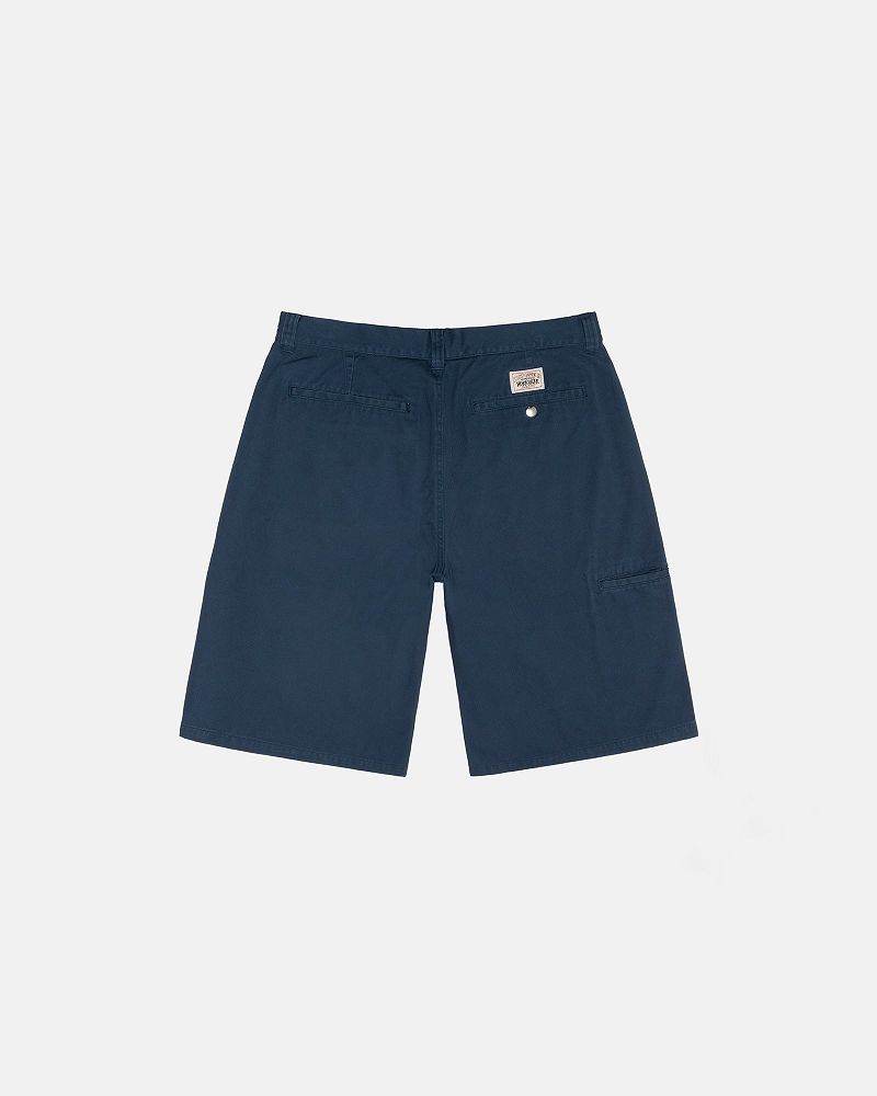 STUSSY CHINO WORK SHORT Bleu Marine | STUSSY-56039