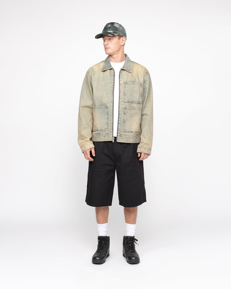 STUSSY CHINO WORK SHORT Noir | STUSSY-56037