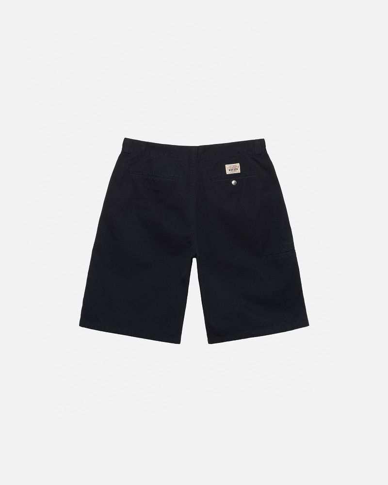 STUSSY CHINO WORK SHORT Noir | STUSSY-56037