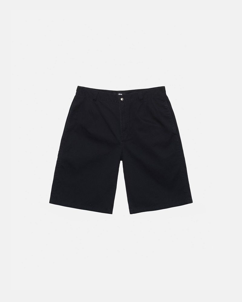 STUSSY CHINO WORK SHORT Noir | STUSSY-56037