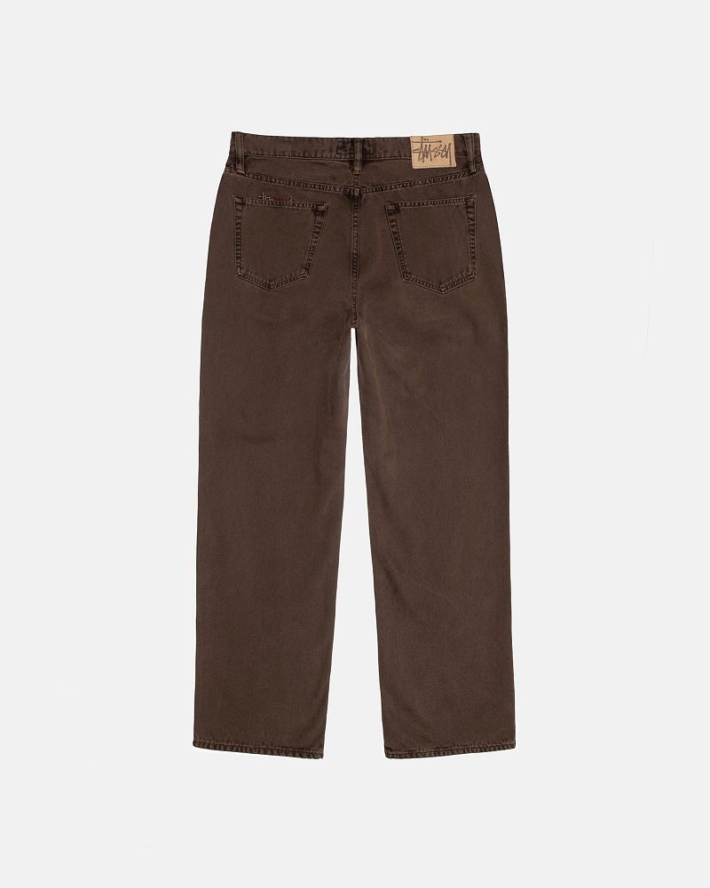 STUSSY CLASSIC JEAN WASHED CANVAS Marron | STUSSY-56118