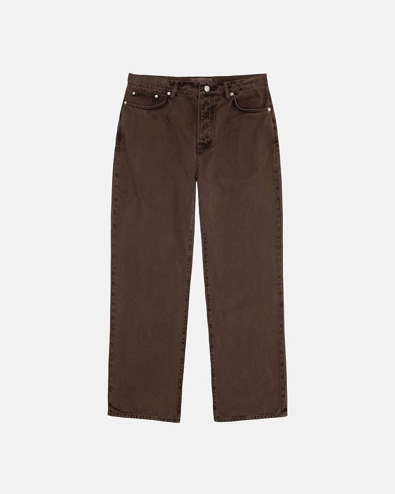 STUSSY CLASSIC JEAN WASHED CANVAS Marron | STUSSY-56118