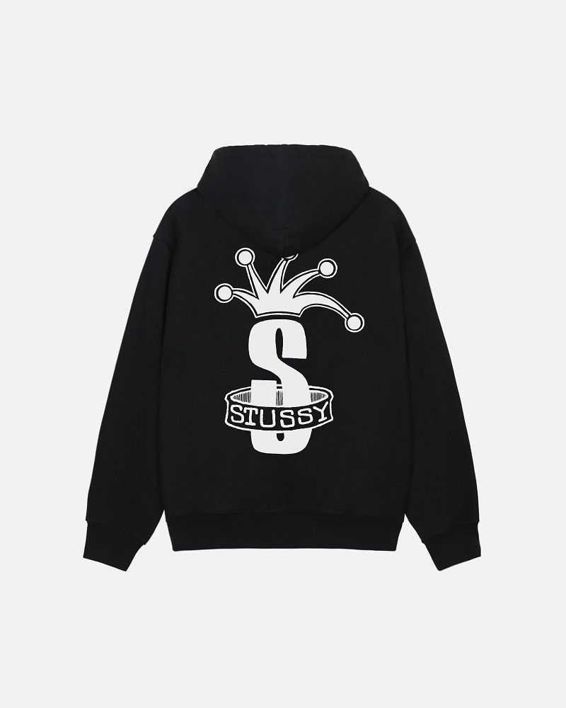 STUSSY CROWN BAND ZIP HOODIE Noir | STUSSY-55827